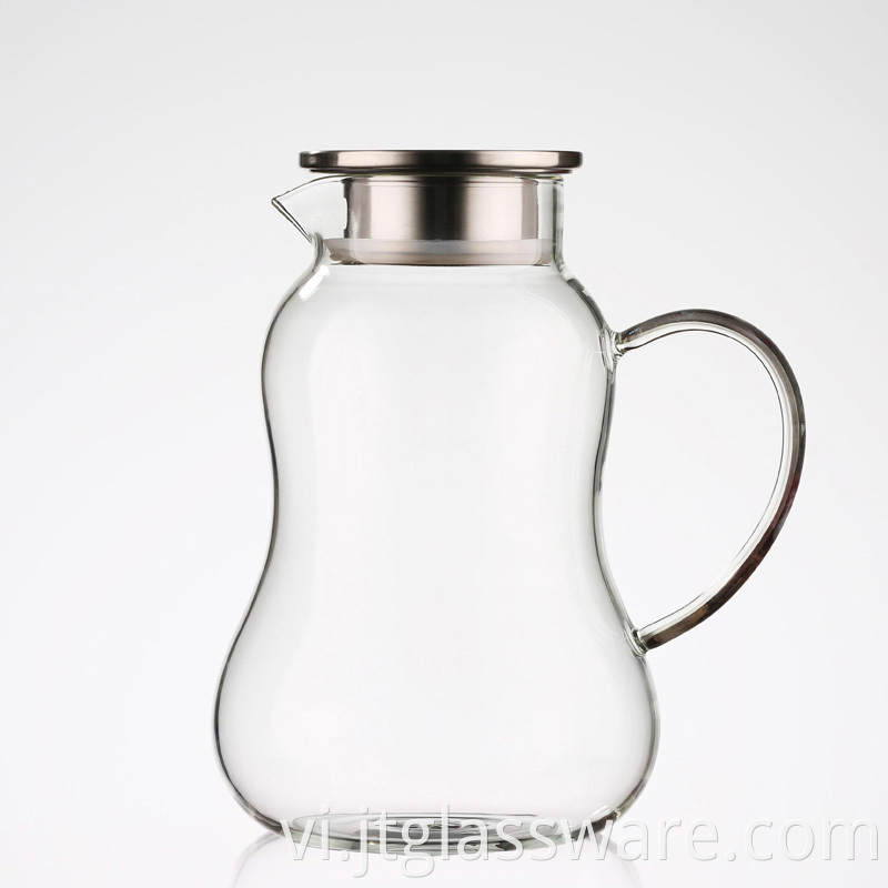 Water Carafe with Handle Beverage Pitcher 